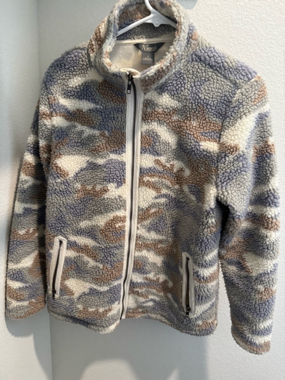 Naturals Camo Sherpa Zip-Up Jacket